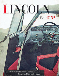 1952 Lincoln Full Line Brochure